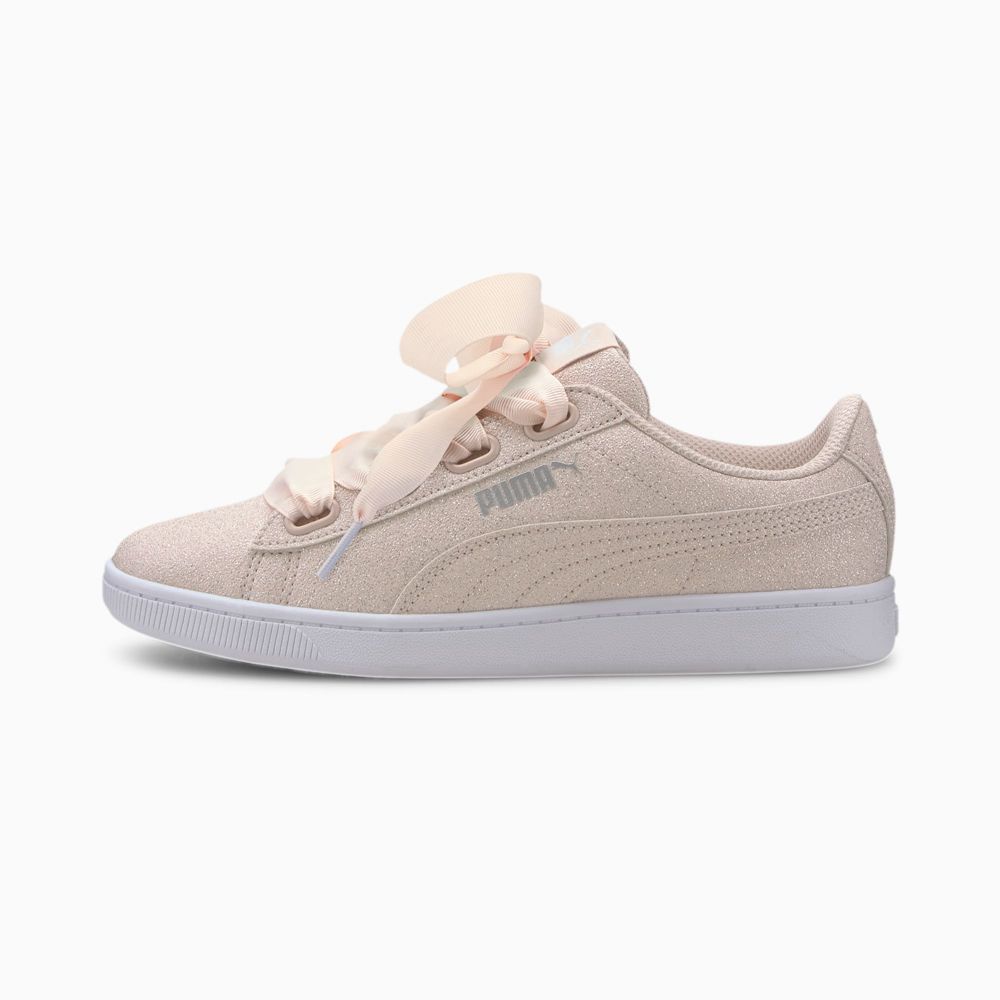 Puma Vikky v2 Ribbon Glitz Lány Sportcipő - Rózsaszín/Titán/Fehér ( Hungary - VNSIX1053 )
